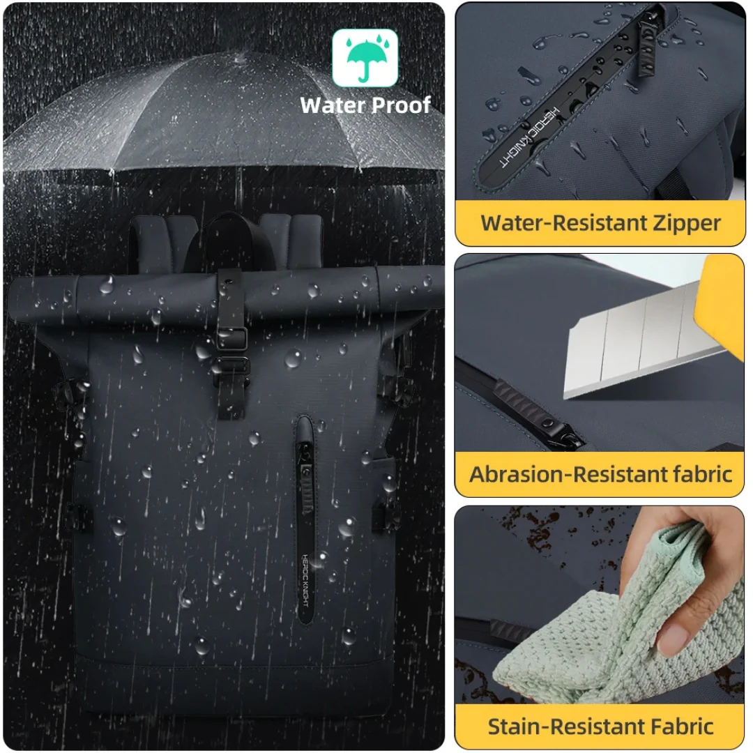 Henner Knight Premium Roll-up Rucksack - Image 9